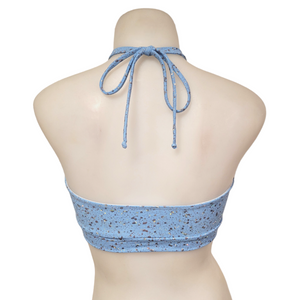 Halter Top in Blue Speckle