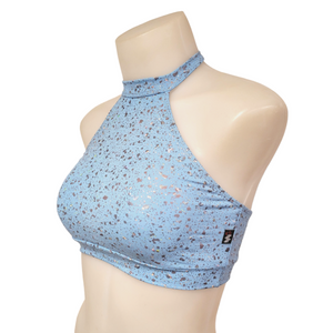 Halter Top in Blue Speckle