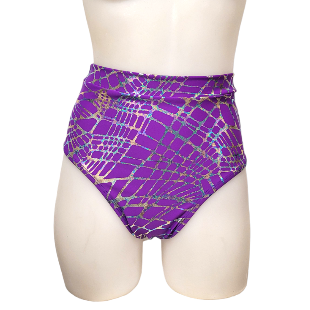 Sky High Sexy Short in Purple Web