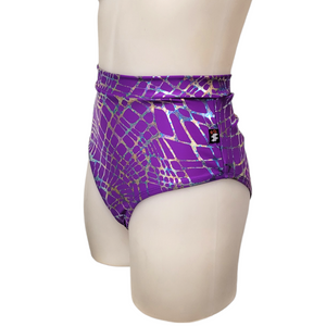 Sky High Sexy Short in Purple Web