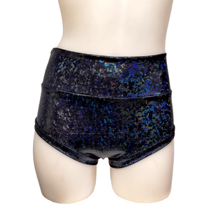 High Waisted Booty Short in Black Ice