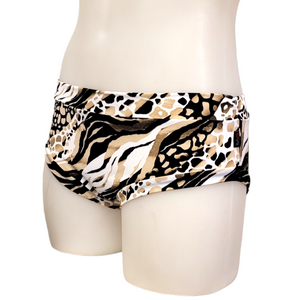 Classic Booty Short in Sand Leopard