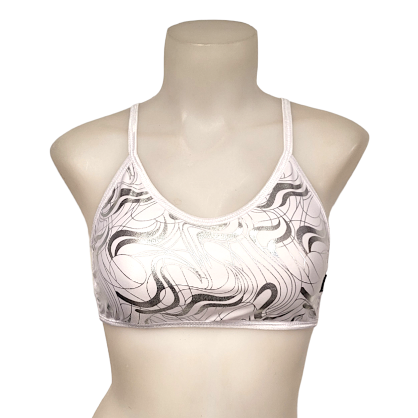Ella Top in White Groove