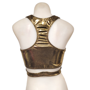 Hailie Top in Black Gold Mystique