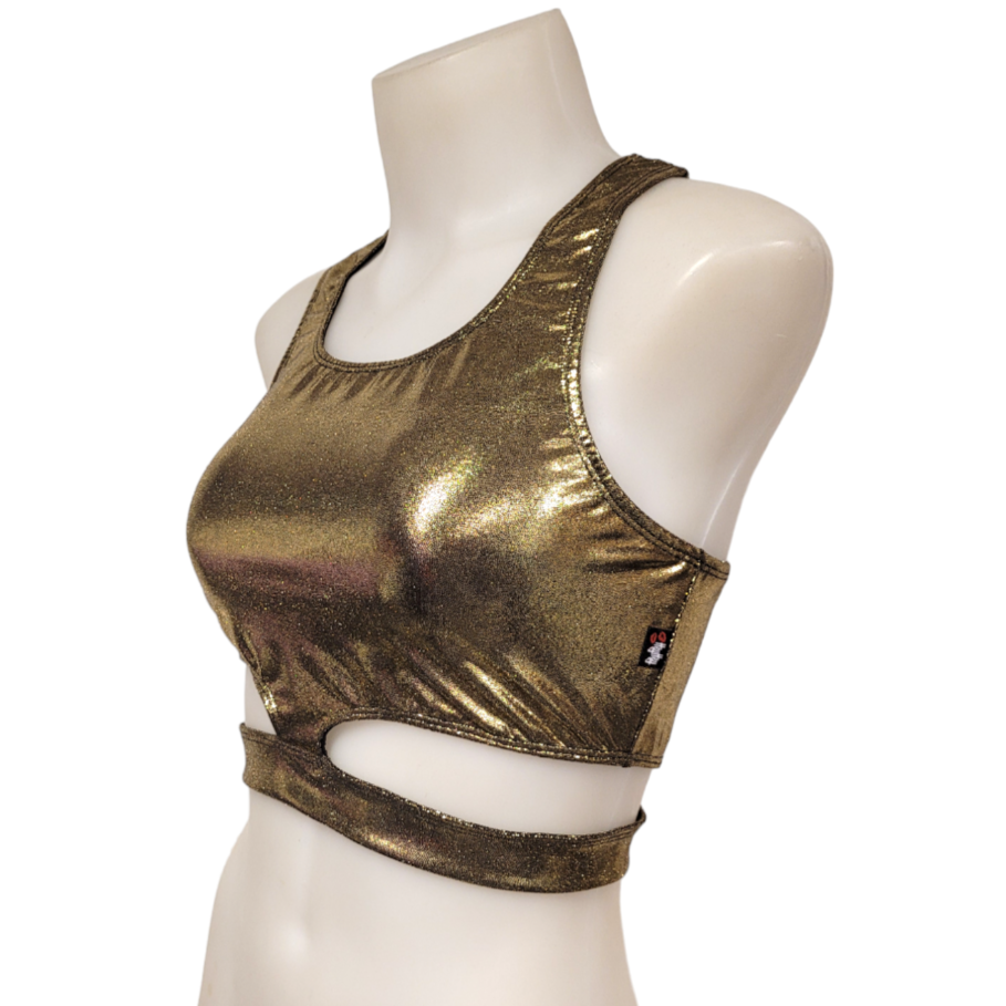 Hailie Top in Black Gold Mystique