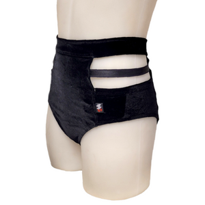 Monroe Short in Black Velvet