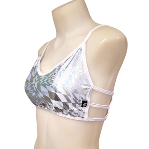 Ella Top in Light Blue Swirl