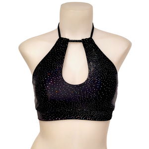 Layla Top in Black Cluster Dot