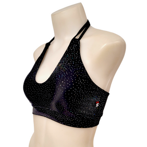 Layla Top in Black Cluster Dot