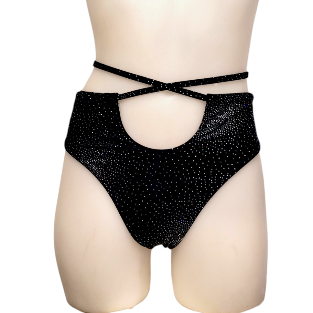 Layla Short in Black Cluster Dot