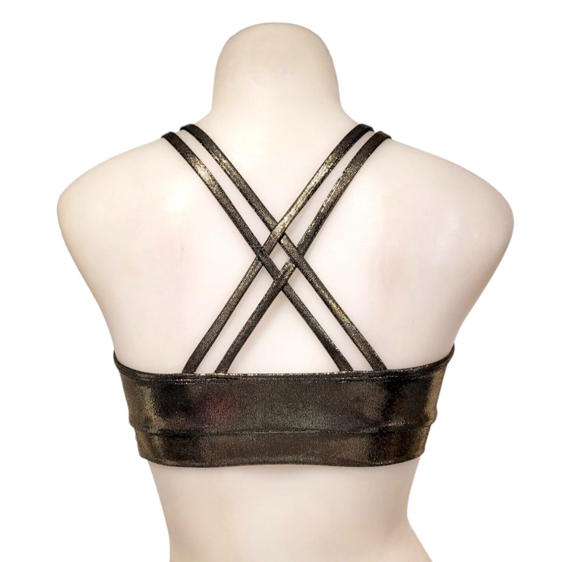Monique Top in Black Gold Mystique