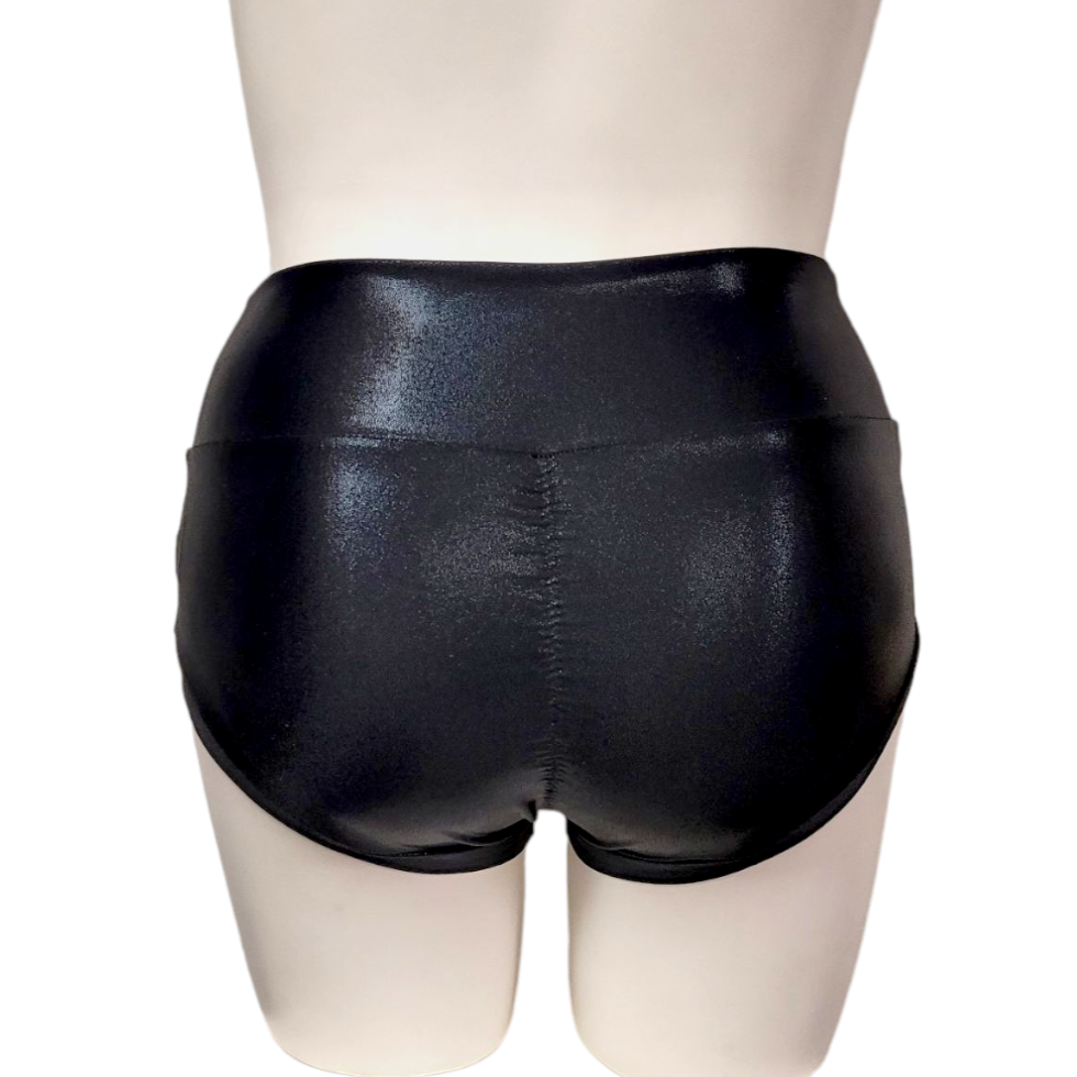 High Waisted Booty Short in Black Mystique