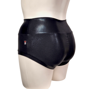 High Waisted Booty Short in Black Mystique