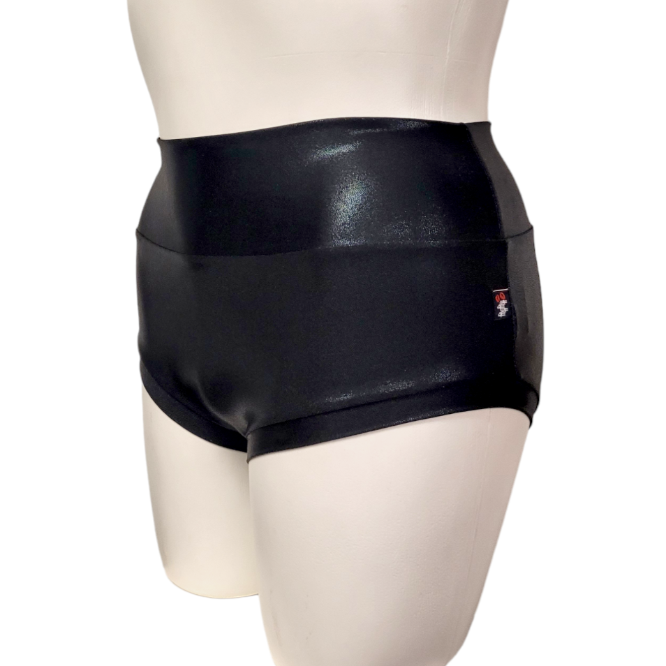 High Waisted Booty Short in Black Mystique