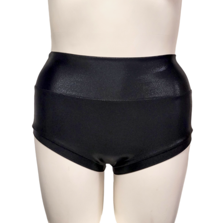 High Waisted Booty Short in Black Mystique