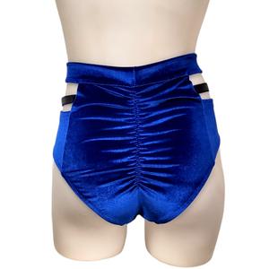 Monroe Short in Royal Blue Velvet