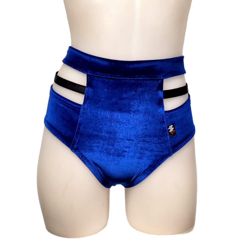 Monroe Short in Royal Blue Velvet