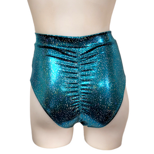 Sky High Sexy Short in Green Cluster Dot