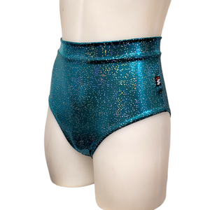 Sky High Sexy Short in Green Cluster Dot