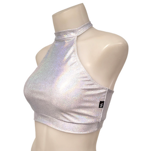 Halter Top in White Disco