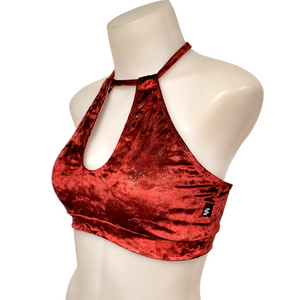 Layla Top in Ruby Red Velvet