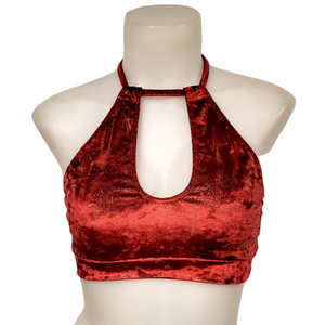 Layla Top in Ruby Red Velvet
