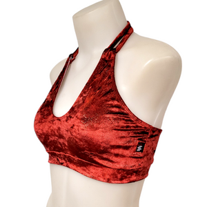 Layla Top in Ruby Red Velvet
