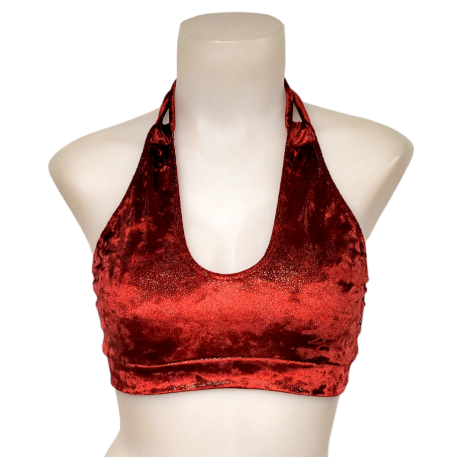 Layla Top in Ruby Red Velvet