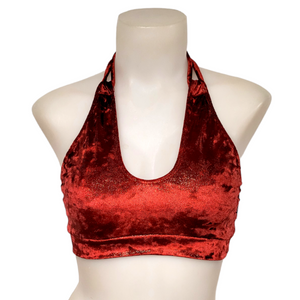 Layla Top in Ruby Red Velvet