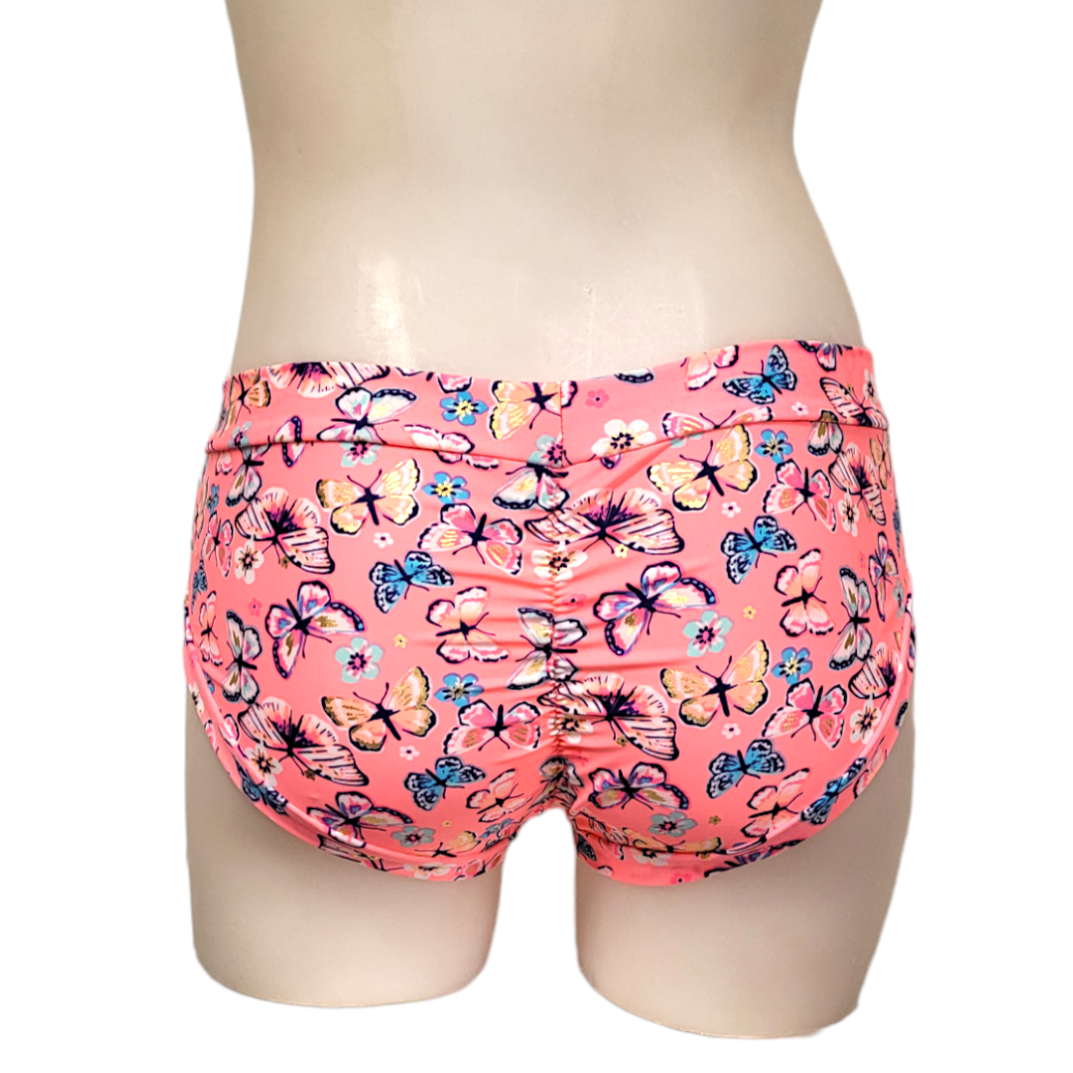 Classic Booty Short in Neon Butterfly