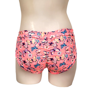 Classic Booty Short in Neon Butterfly