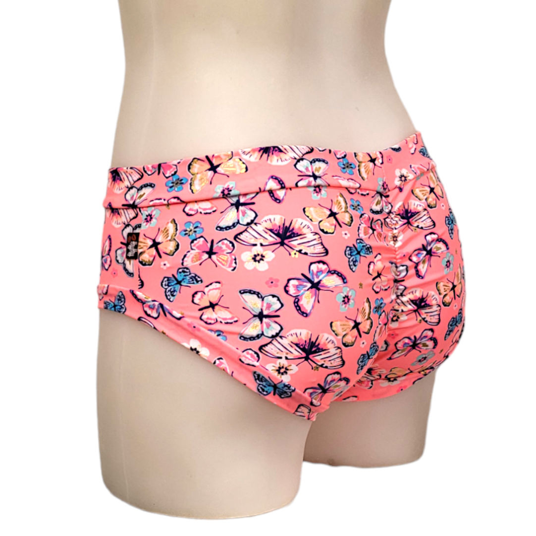 Classic Booty Short in Neon Butterfly