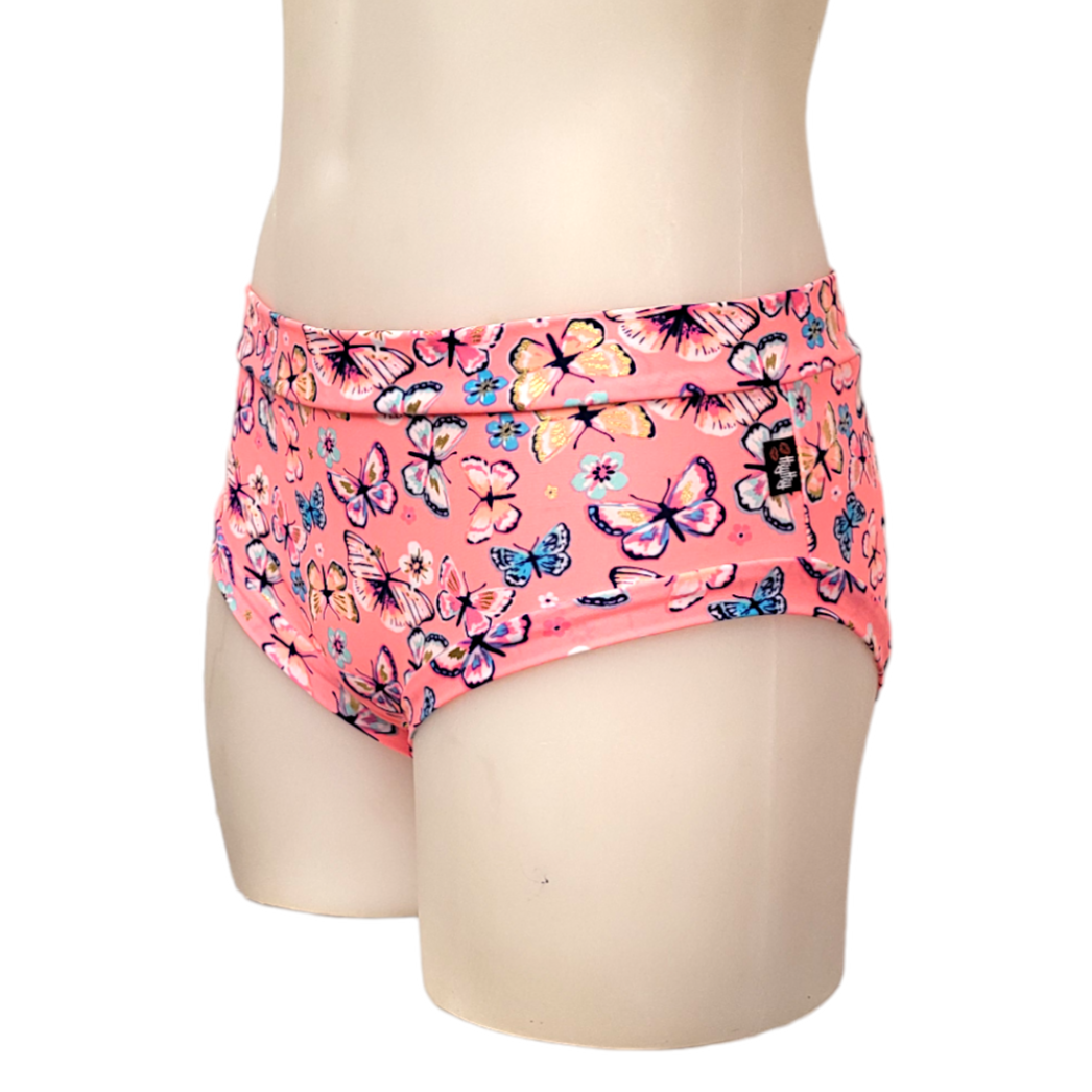 Classic Booty Short in Neon Butterfly