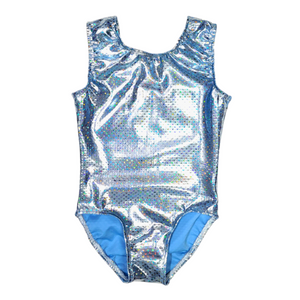 Leotard in Blue Shimmer Dot