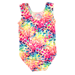 Leotard in Rainbow Splatter