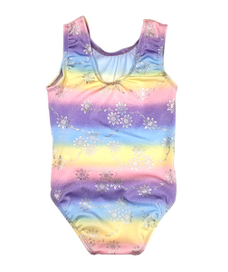 Leotard in Rainbow Floral