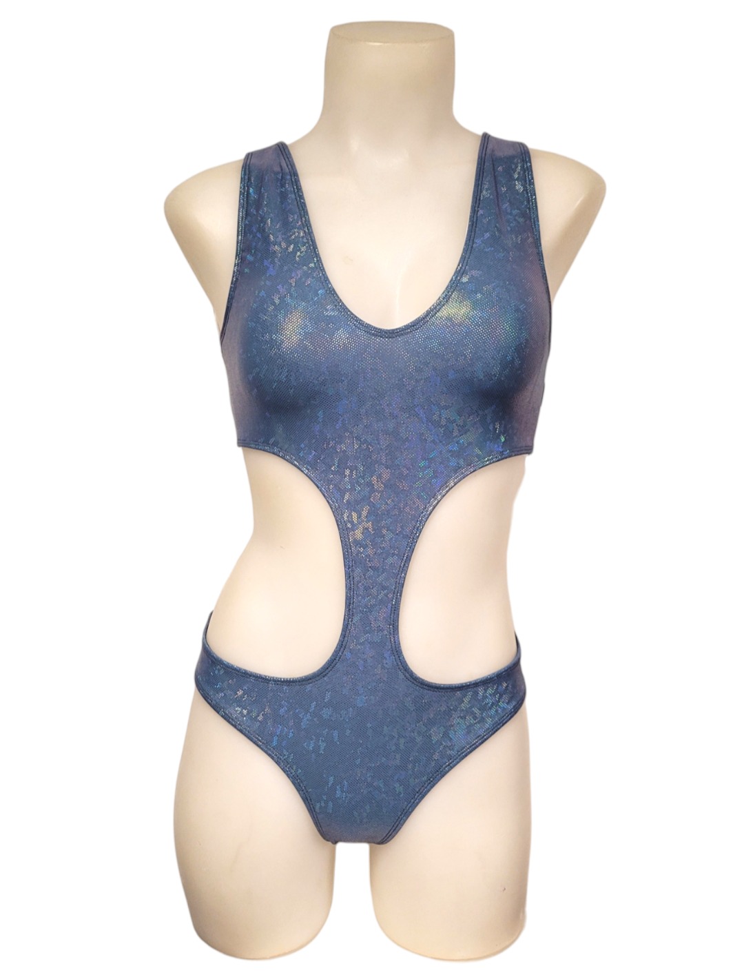 Jade Monokini in Periwinkle Ice