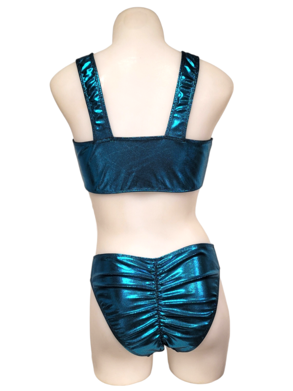 Jade Monokini in Black Teal Mystique