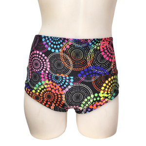 High Waisted Booty Short in Fireworks