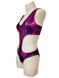 Jade Monokini in Eggplant Mystique