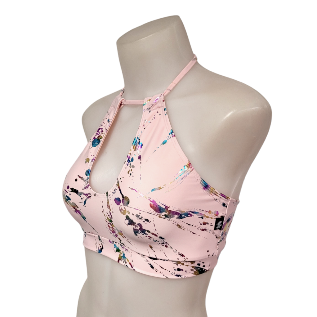 Layla Top in Pink Splatter