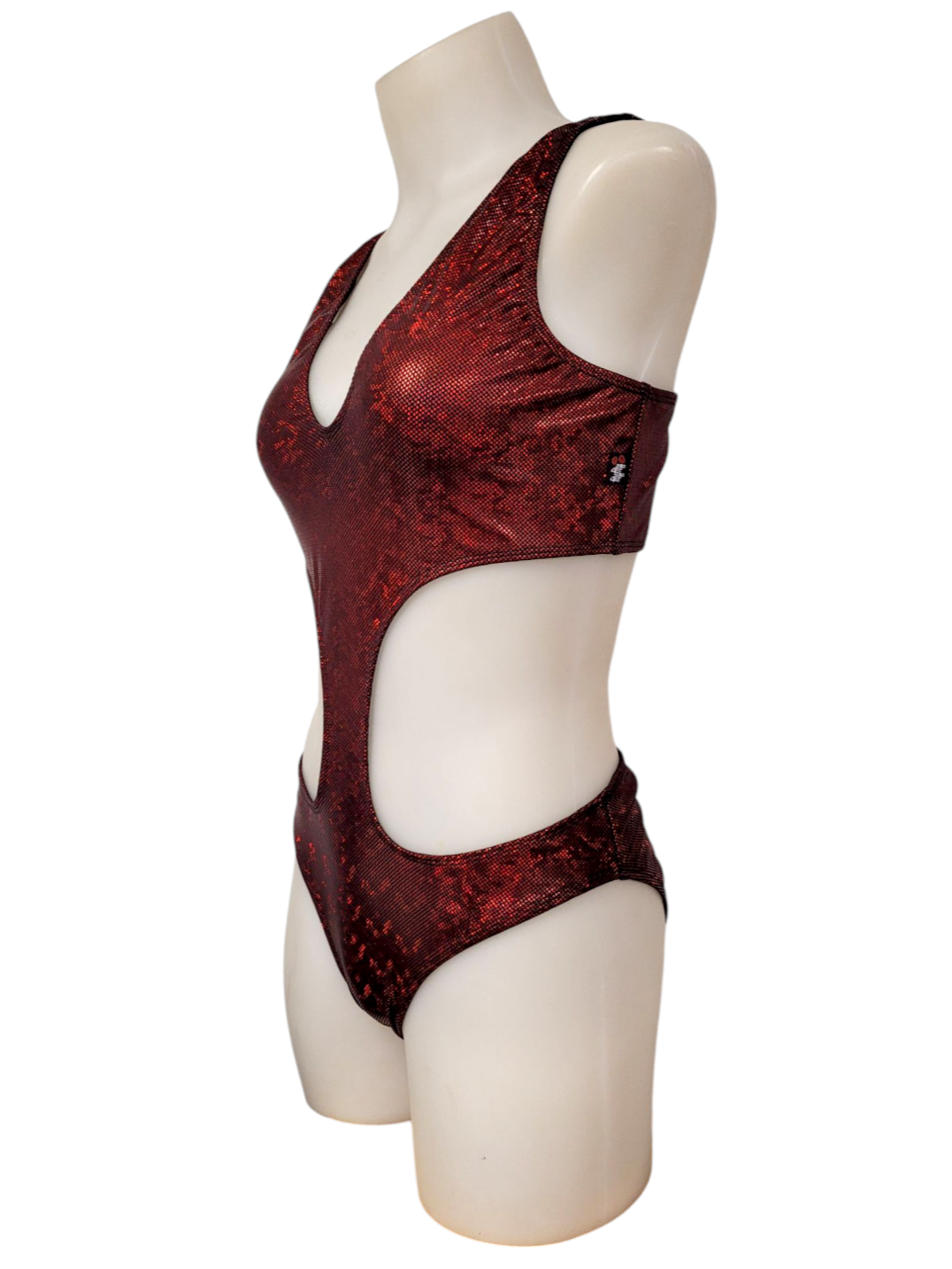 Jade Monokini in Red Ice
