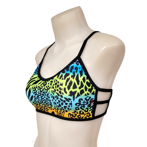 Ella Top in Rainbow Leopard