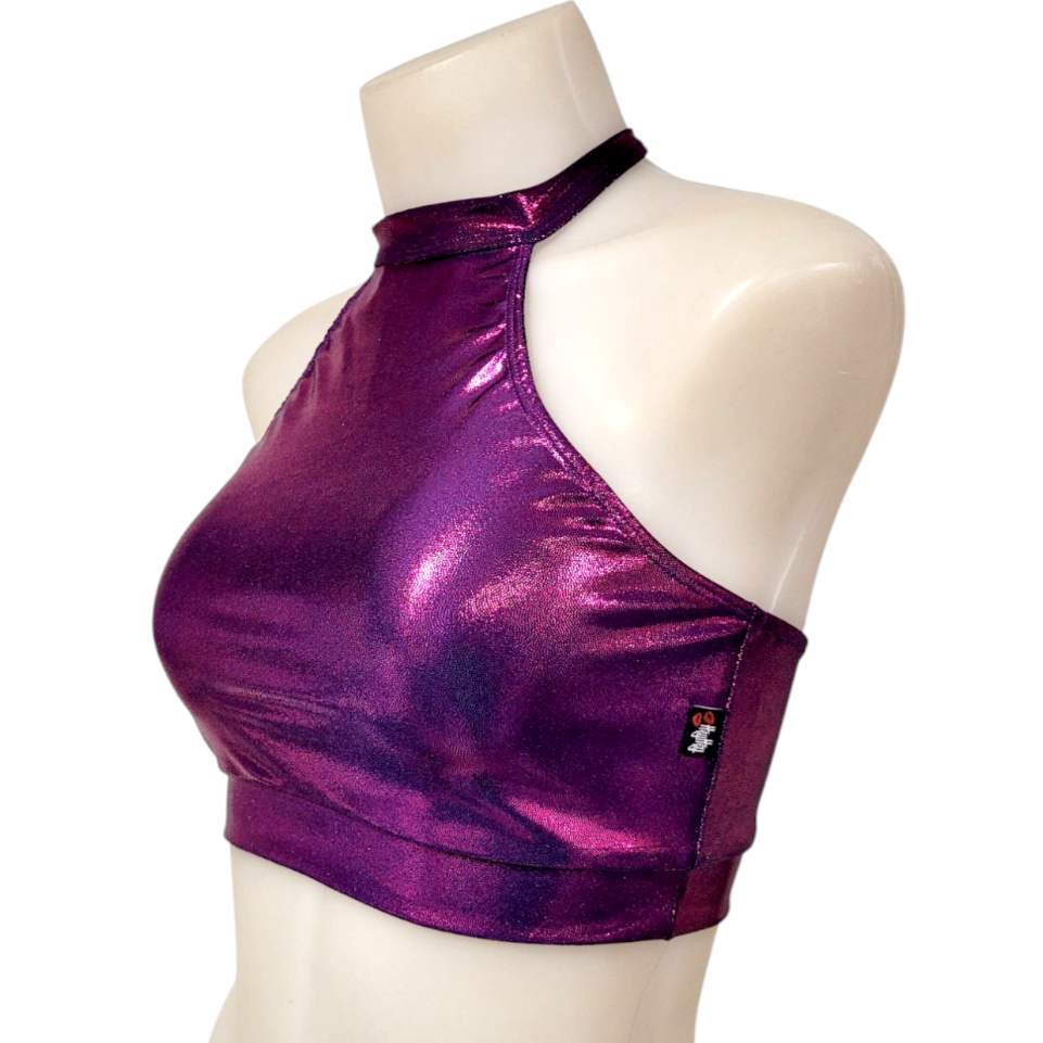 Halter Top in Eggplant Mystique