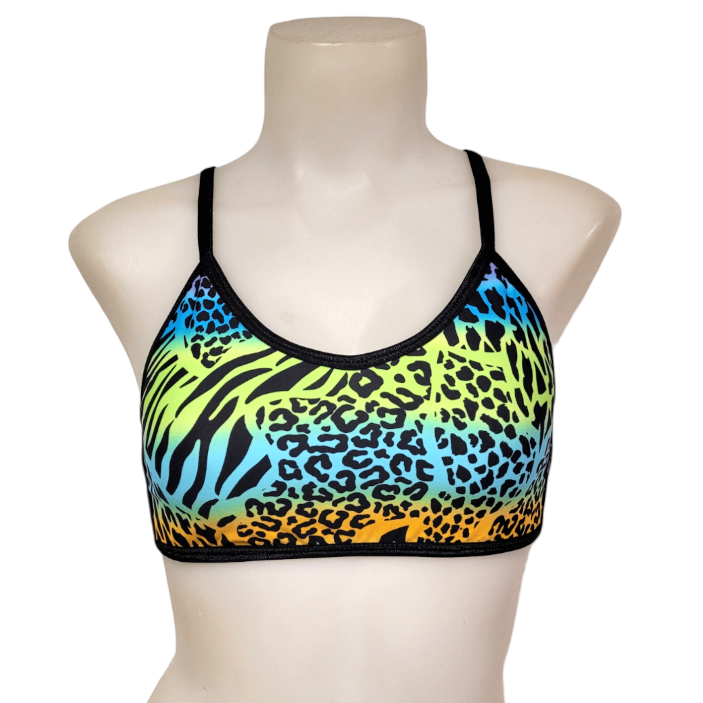 Ella Top in Rainbow Leopard