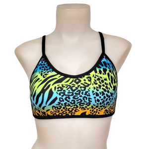Ella Top in Rainbow Leopard