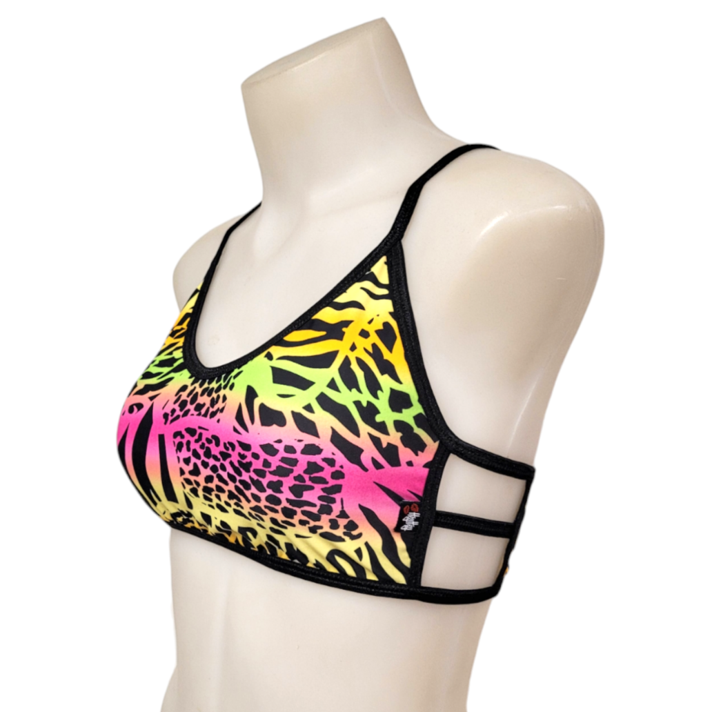 Ella Top in Rainbow Leopard