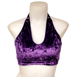 Layla Top in Grape Crushed Velvet