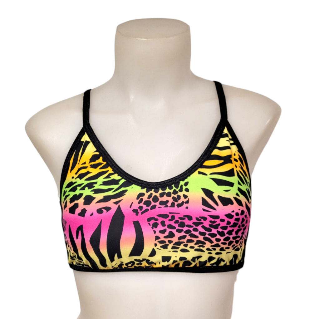 Ella Top in Rainbow Leopard