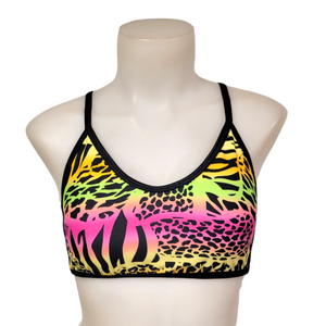 Ella Top in Rainbow Leopard